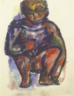 Red Grooms - Seated figure; and Mother and baby