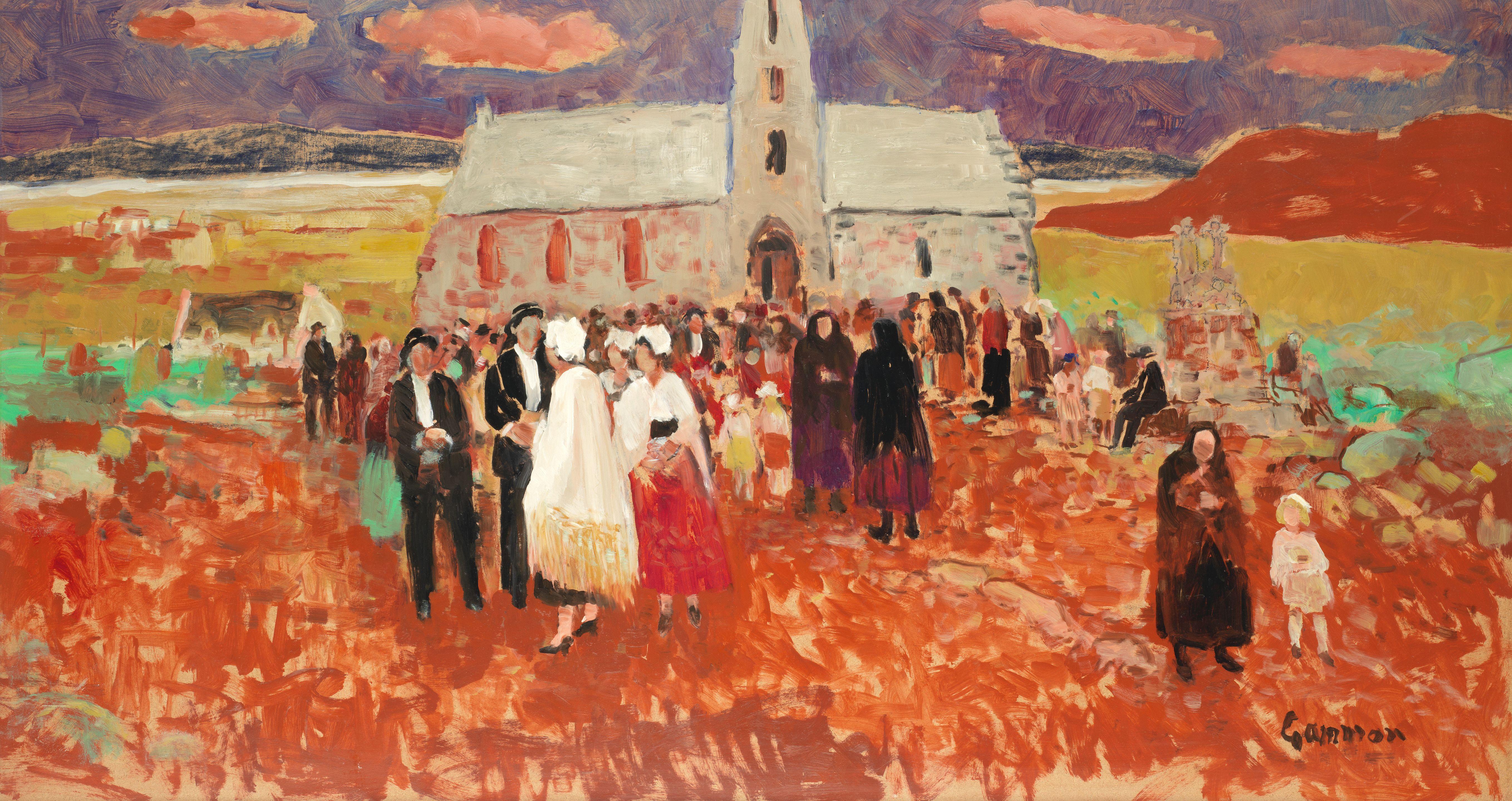 Reg Gammon - After Mass - Finistère, Brittany