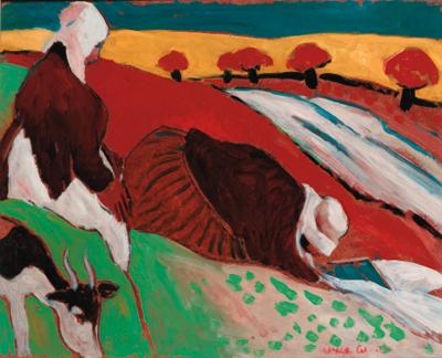 Reg Gammon - Washer Women (after Etching by Gaugin)