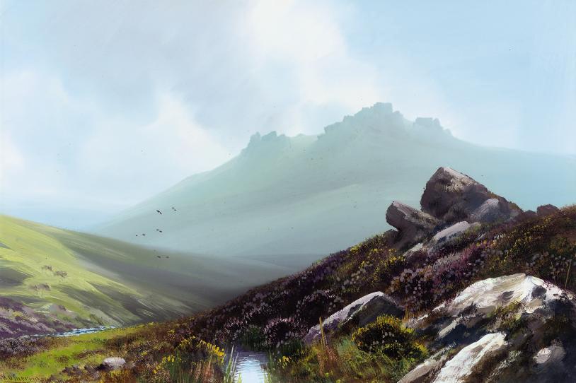 Reginald Daniel Sherrin - The wildness of the moors (one illustrated)