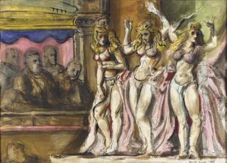Reginald Marsh - Burlesque Dancers