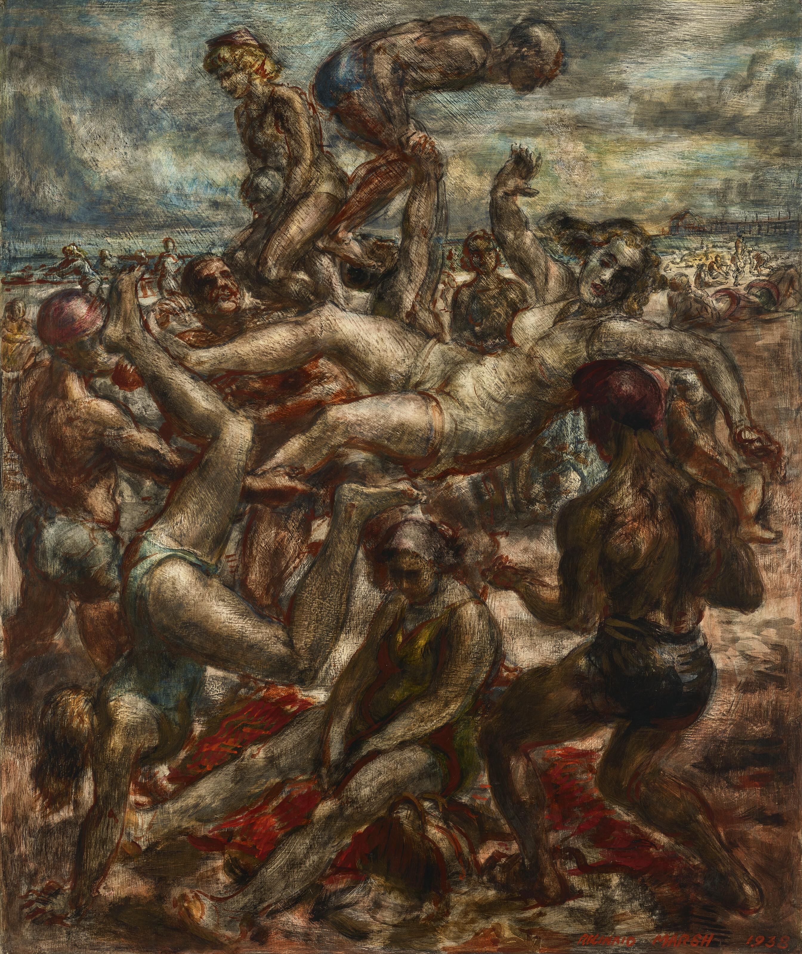 Reginald Marsh - Coney Island Beach, No. 3