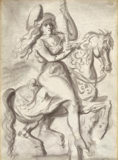 Reginald Marsh - Girl on a Merry-Go-Round: A Double-Sided Work
