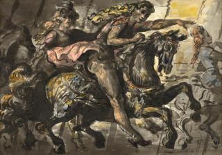 Reginald Marsh - Girls on a Merry-Go-Round and Statue of Liberty: A Double-Sided Work