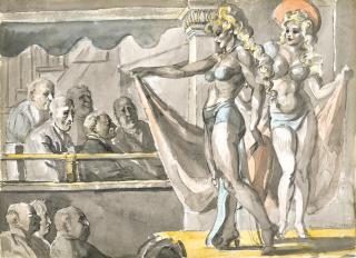 Reginald Marsh - Hudson Burlesk: A Double-Sided Work