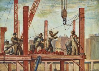 Reginald Marsh - Iron Workers