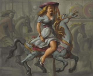 Reginald Marsh - Merry-Go-Round: A Double-Sided Work