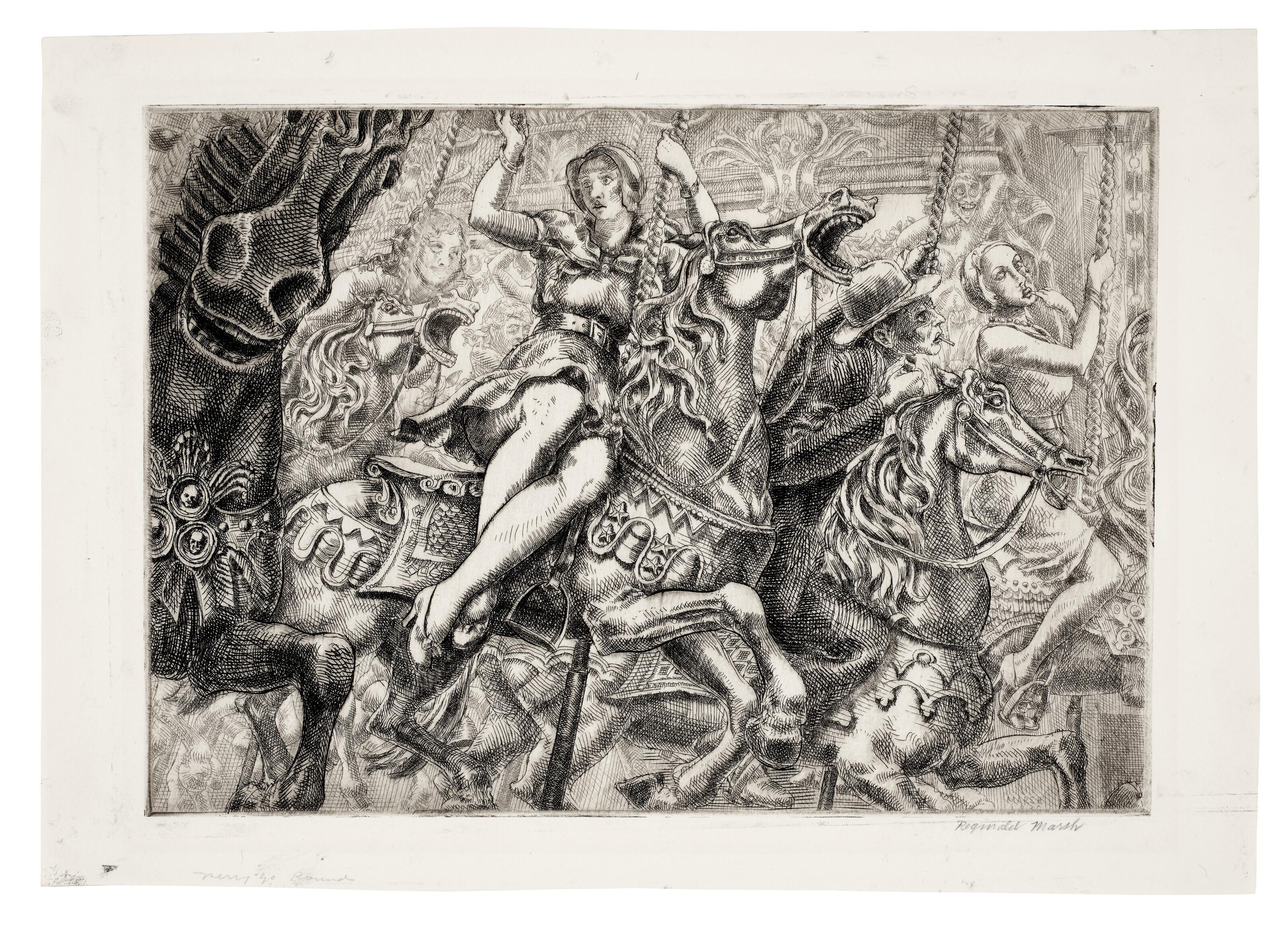 Reginald Marsh - Merry Go-Round
