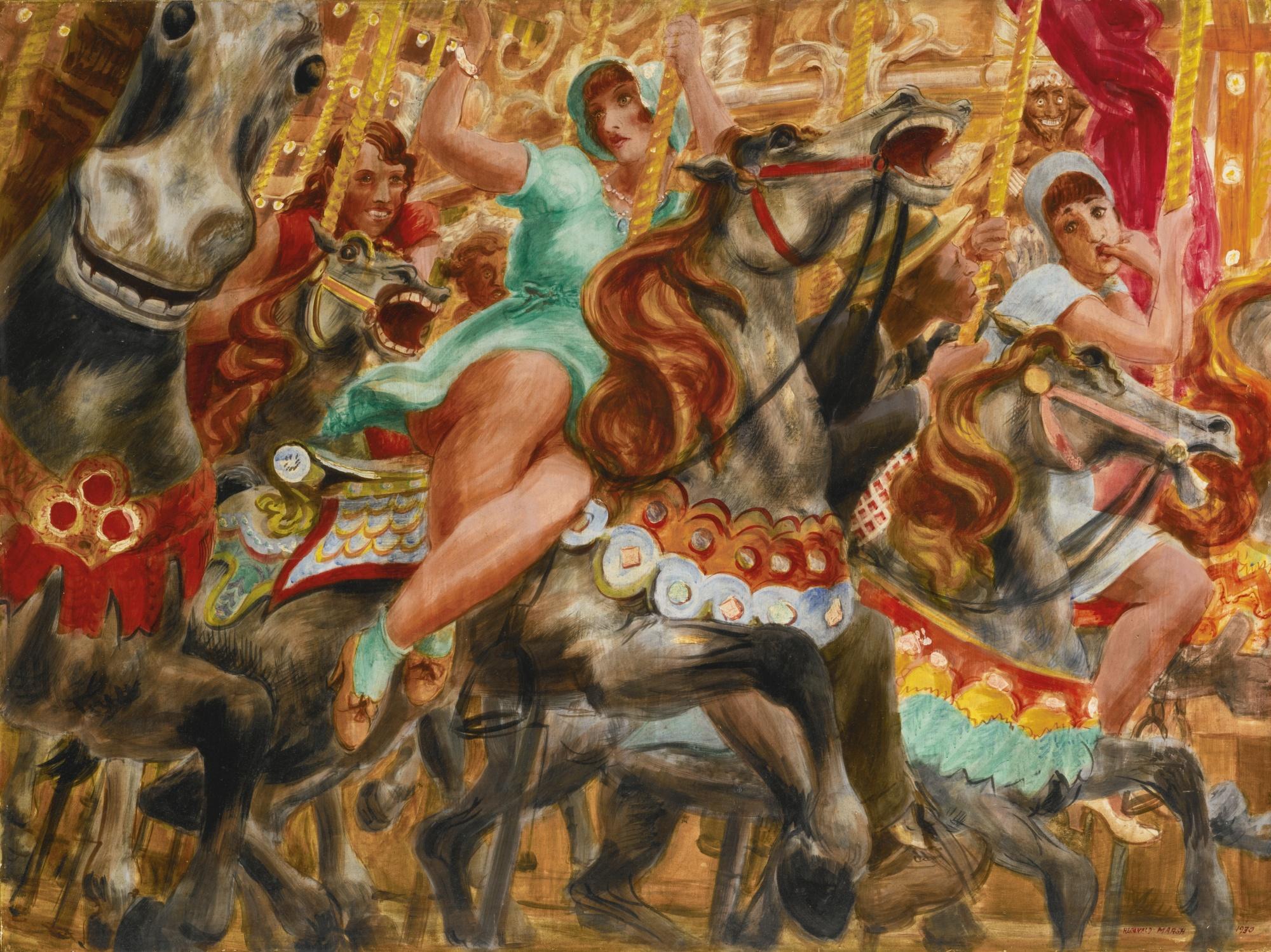 Reginald Marsh - Merry-Go-Round
