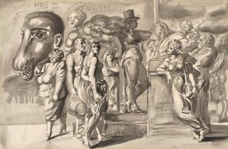 Reginald Marsh - Milo the Mule Face Boy