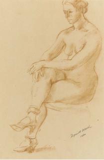 Reginald Marsh - Seated Nude; and Reclining Nude: Two works