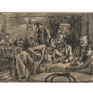 Reginald Marsh - Speakeasy-Julius\' Annex (Sasowsky 81)