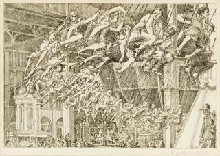Reginald Marsh - Steeplechase Swings (Sasowsky 160)