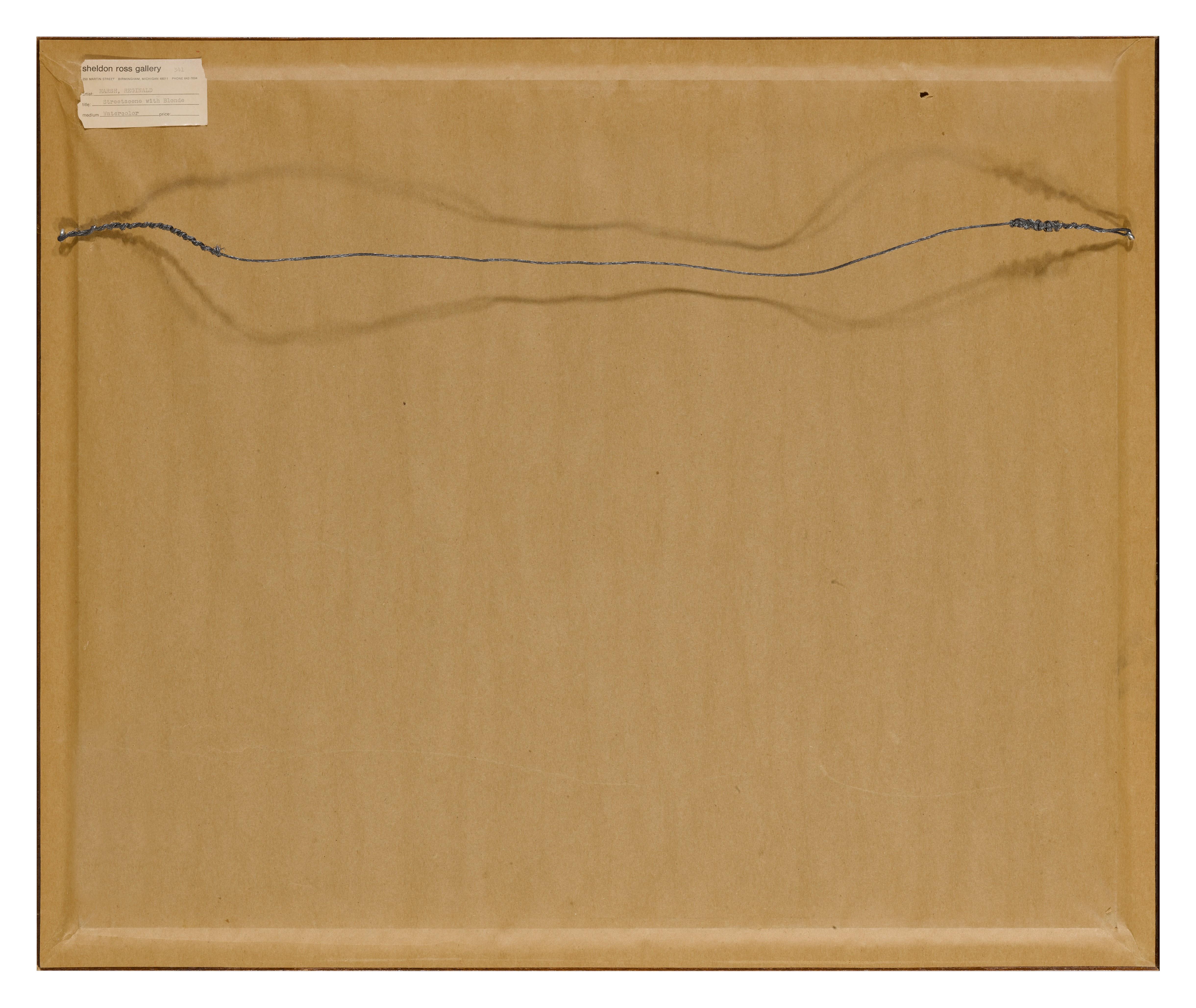 Reginald Marsh - Street Scene with Blonde