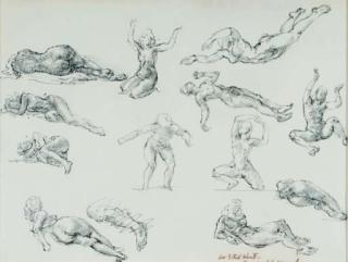 Reginald Marsh - Study of the human figure