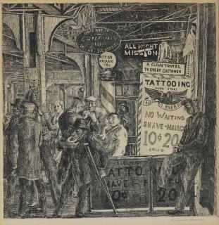 Reginald Marsh - Tattoo-Shave-Haircut (S. 140)