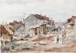 Reginald Marsh - The Backyard