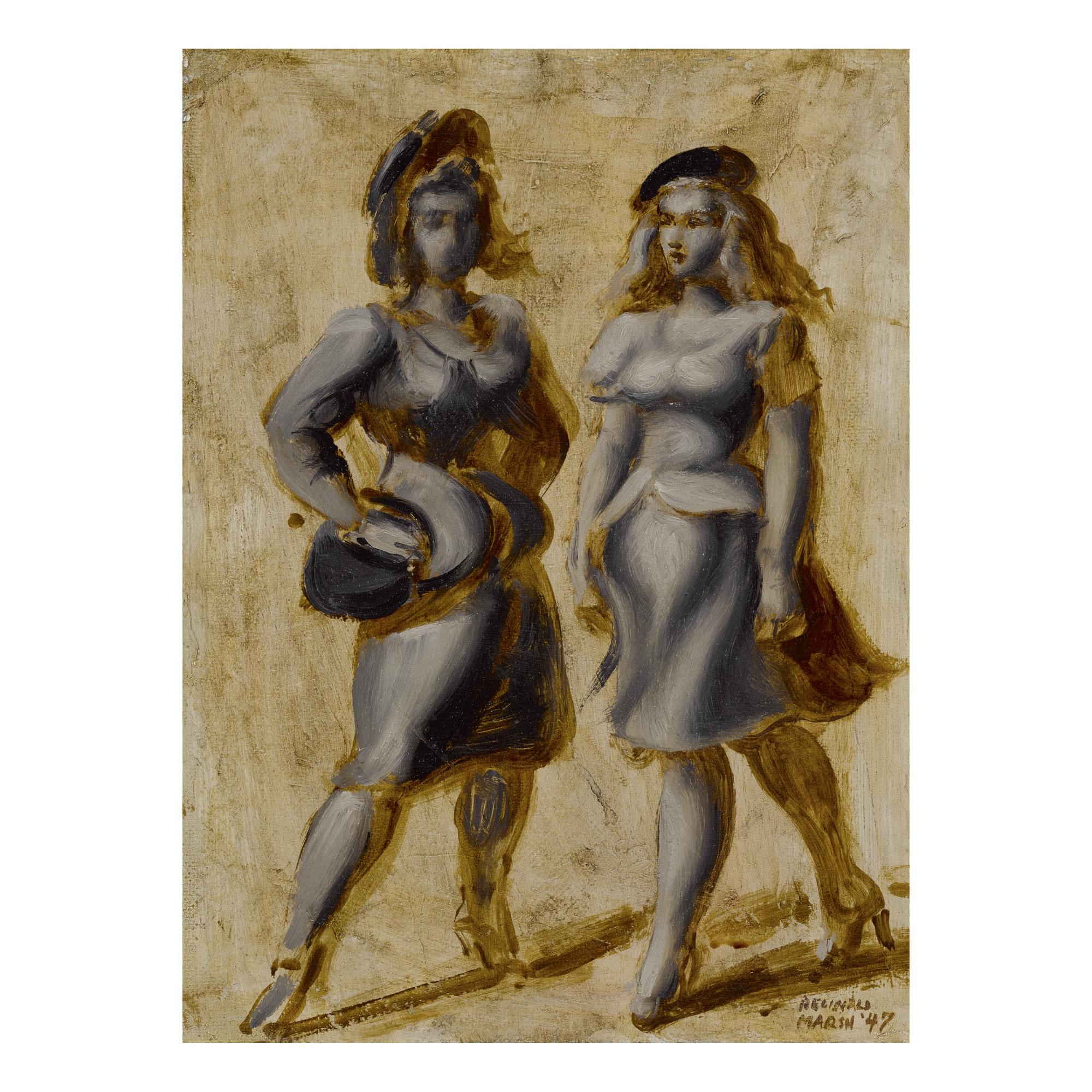Reginald Marsh - Two Women (Street Walkers)