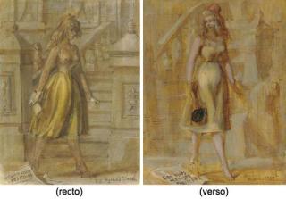 Reginald Marsh - Walking Woman: A Double-Sided Work