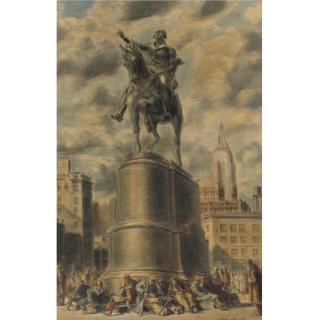 Reginald Marsh - Washington Takes Union Square