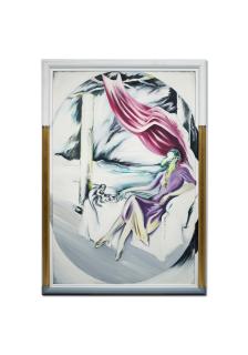 Régis Deparis - Femme masquée petit chien