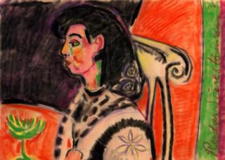 Reidar Särestöniemi - A Womans Profile.