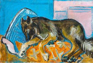 Reidar Särestöniemi - Resting Dog.