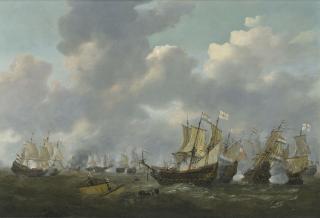 Reiner Nooms - The Battle of Leghorn, 4th March 1653, during the First Anglo-Dutch War (1652-54)