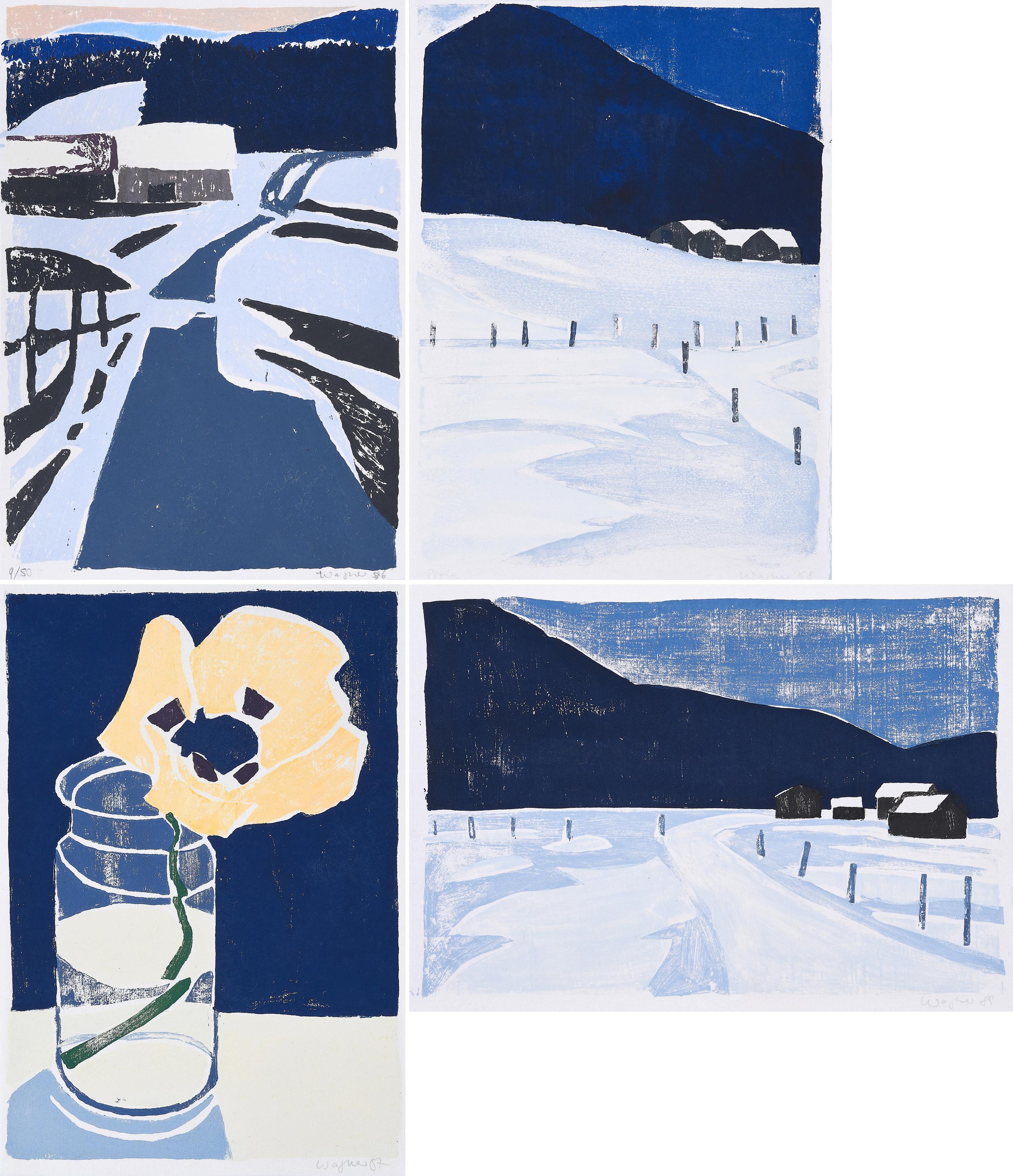 Reiner Wagner - Konvolut von 4 Holzschnitten