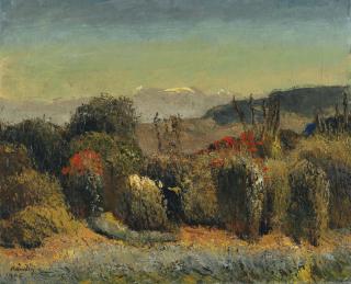 Reinhold Kündig - Garten Im Spätsommer Mit Glärnisch, 1945