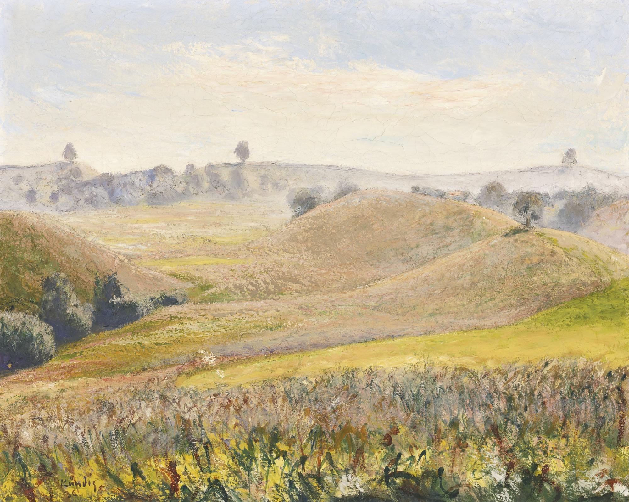 Reinhold Kündig - Hirzellandschaft, 1936 Landscape Near The Hirzel, 1936