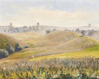 Reinhold Kündig - Hirzellandschaft, 1936 Landscape Near The Hirzel, 1936