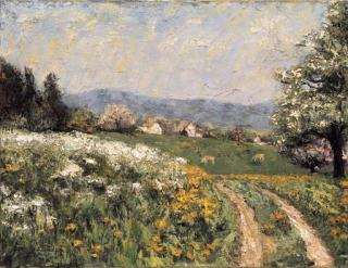 Reinhold Kündig - Landschaft oberhalb Küsnacht