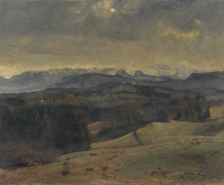 Reinhold Kündig - Vorfrühling Auf Dem Hirzel, 1947