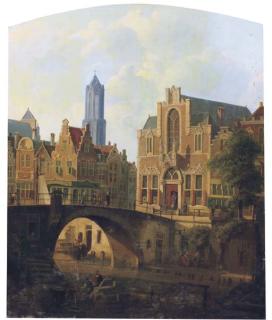 Reinier Craeyvanger - A capriccio view of Utrecht