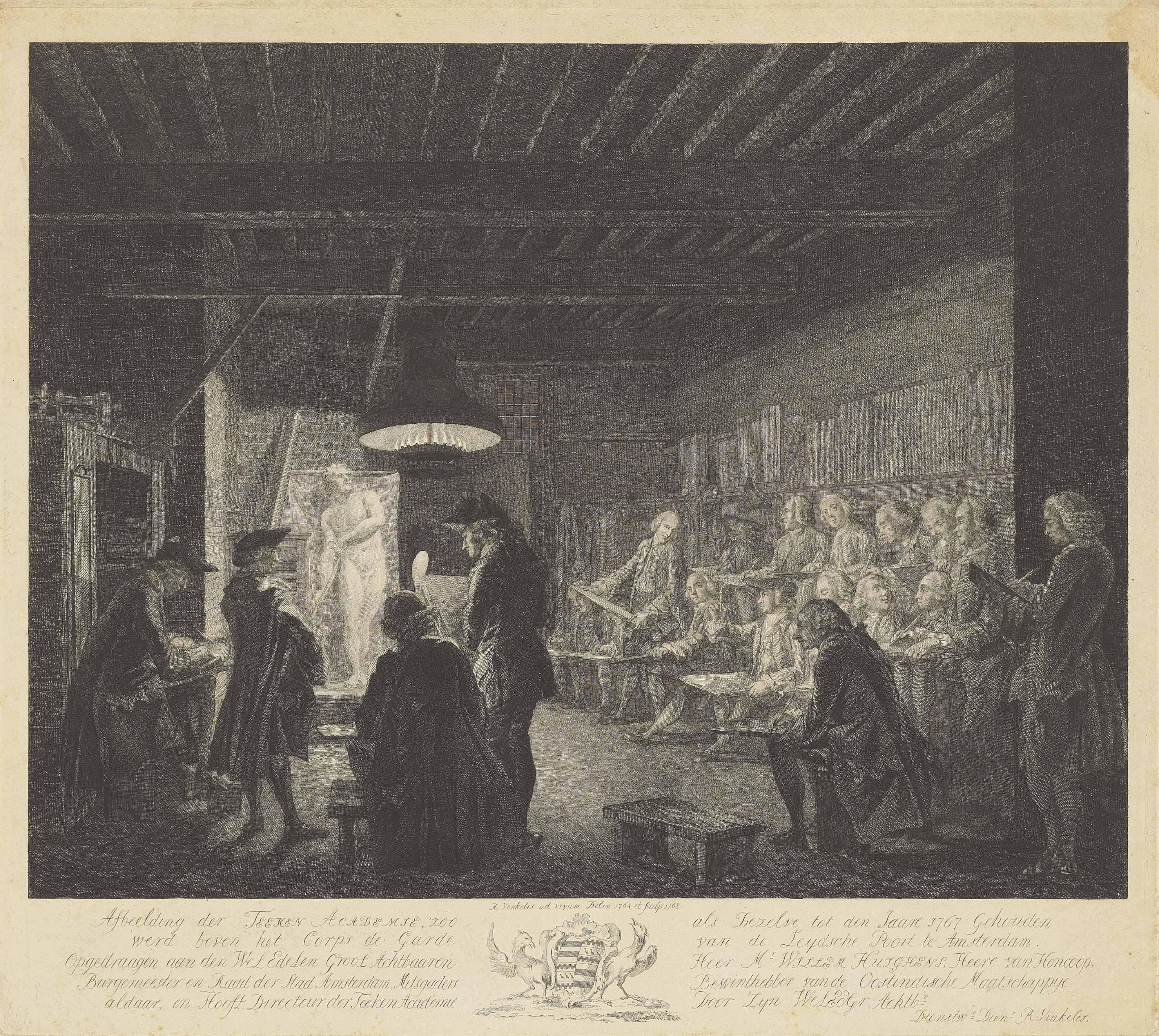 Reinier Vinkeles - Afbeelding Der Teeken Academie (The Amsterdam Drawing Academy)