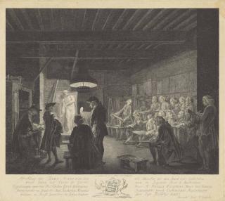 Reinier Vinkeles - Afbeelding Der Teeken Academie (The Amsterdam Drawing Academy)
