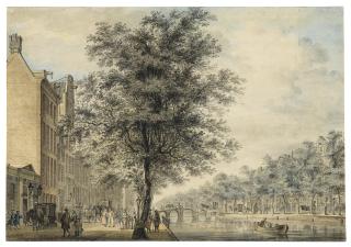 Reinier Vinkeles - The Keizersgracht, Amsterdam, With The Entrance To The Shouwburg