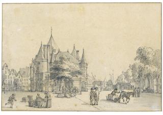 Reinier Vinkeles - View Of The Nieuwmarkt, Amsterdam