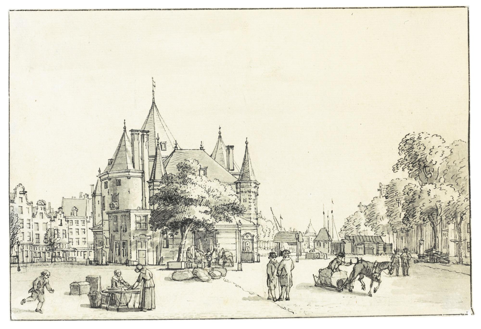 Reinier Vinkeles - View Of The Weighhouse In The Nieuwmarkt, Amsterdam