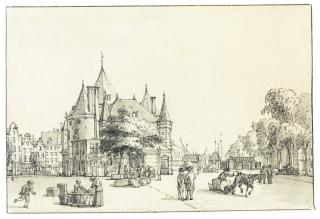 Reinier Vinkeles - View Of The Weighhouse In The Nieuwmarkt, Amsterdam