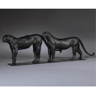 Rembrandt Bugatti - Deux Grands Léopards