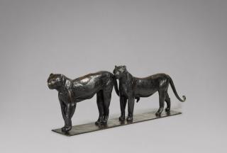 Rembrandt Bugatti - Deux grands léopards