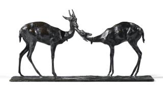 Rembrandt Bugatti - Gazelles Apprivoisées, Face À Face