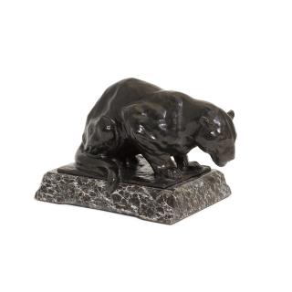 Rembrandt Bugatti - Jaguar accroupi, petit modèle