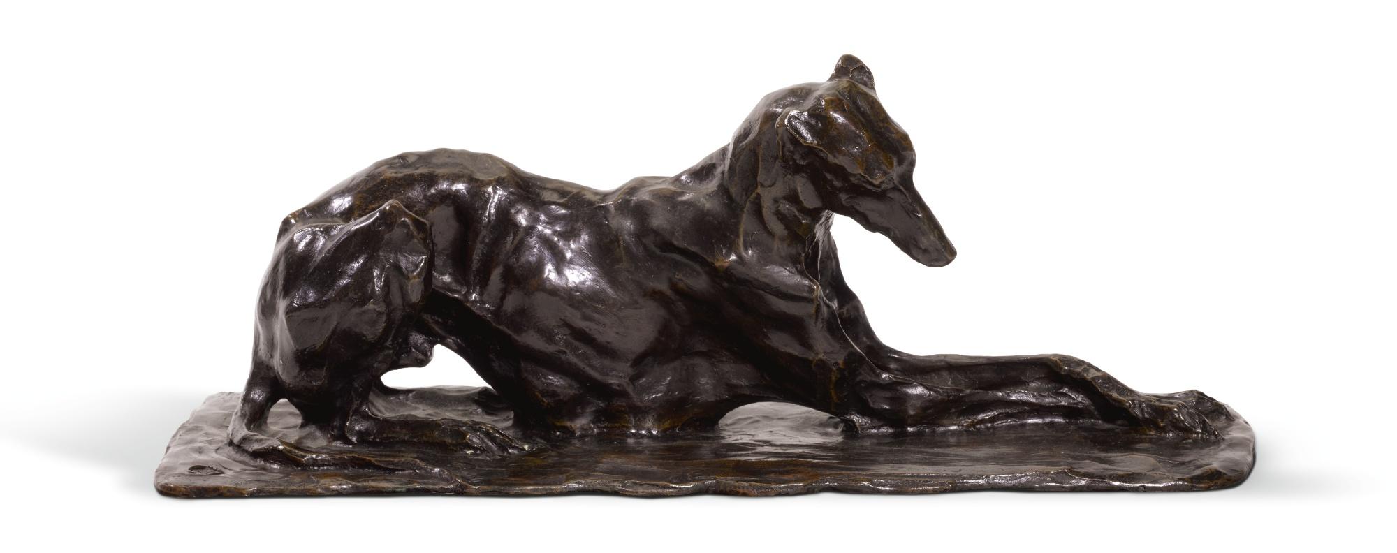 Rembrandt Bugatti - Lévrier Couché