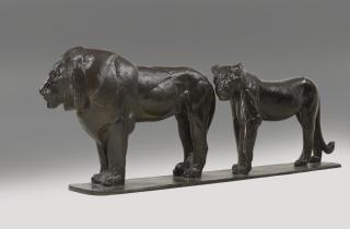 Rembrandt Bugatti - Lion Et Lionne De Nubie