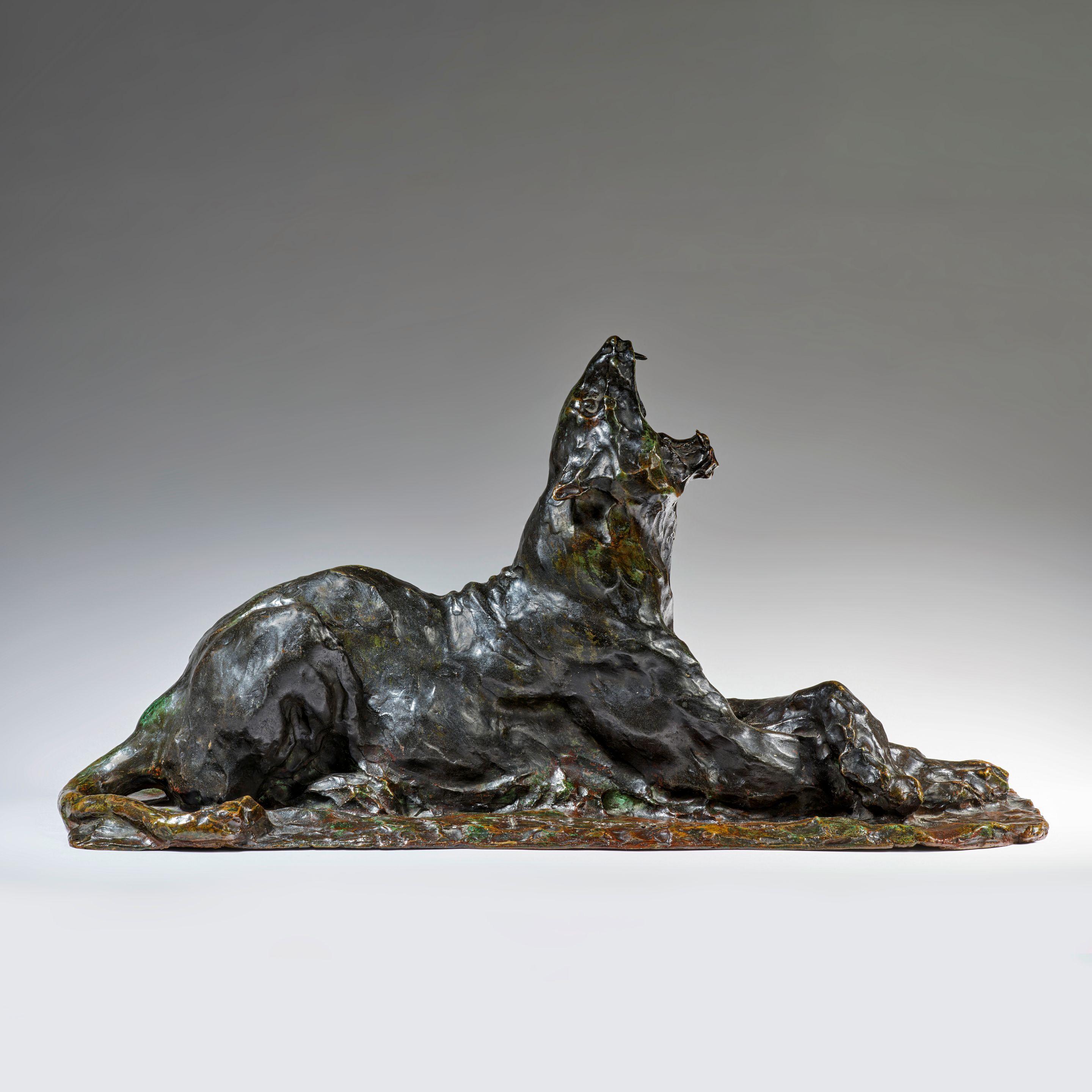 Rembrandt Bugatti - Lionne couchée baillant