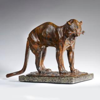 Rembrandt Bugatti - Panthère grognant et feulant