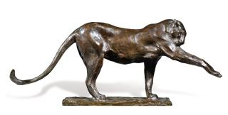 Rembrandt Bugatti - Panthère Se Léchant La Patte